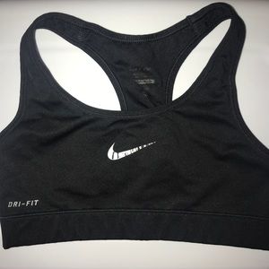 Nike XS sports bra. Dri-fit. Black. High impact.